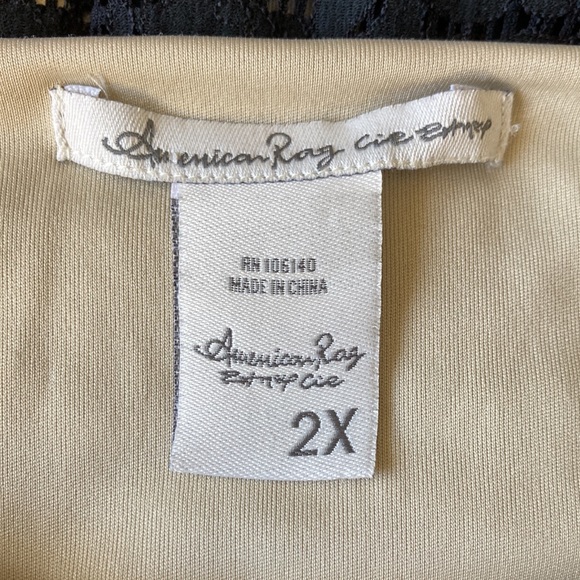 American Rag Black Lace Dress 2x - Picture 5 of 7